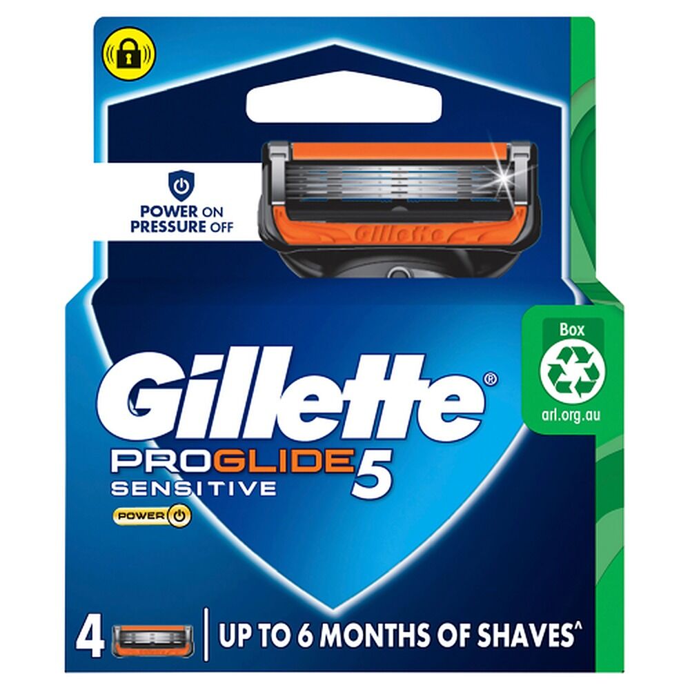 Gillette ProGlide5 Flexball Power Blade Refills 4 Pack