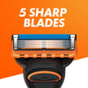 Gillette Fusion5 Razor Handle Plus 4 Cartridges
