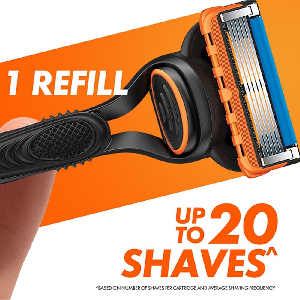 Gillette Fusion5 Razor Handle Plus 4 Cartridges