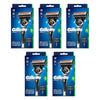 Gillette ProGlide5 Flexball Razor Handle Plus 2 Cartridges 3 Piece Set Pack of 5