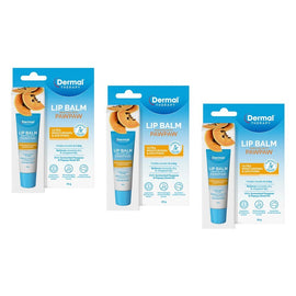 Dermal Therapy Lip Balm Paw Paw 10g x 6 Bundle of 3