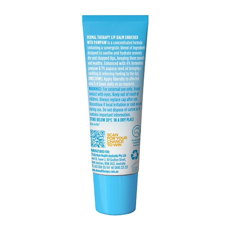 Dermal Therapy Lip Balm Paw Paw 10g x 6