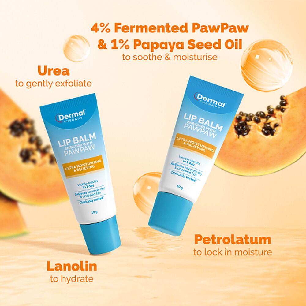 Dermal Therapy Lip Balm Paw Paw 10g x 6