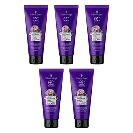 Schwarzkopf Extra Care Blonde Anti-Yellow Toning Purple Shampoo 250mL Pack of 5
