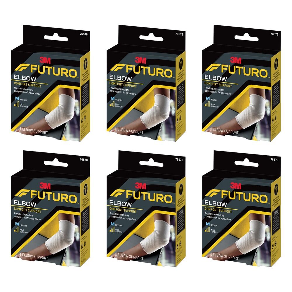 Futuro Comfort Elbow Support Medium Pack of 6