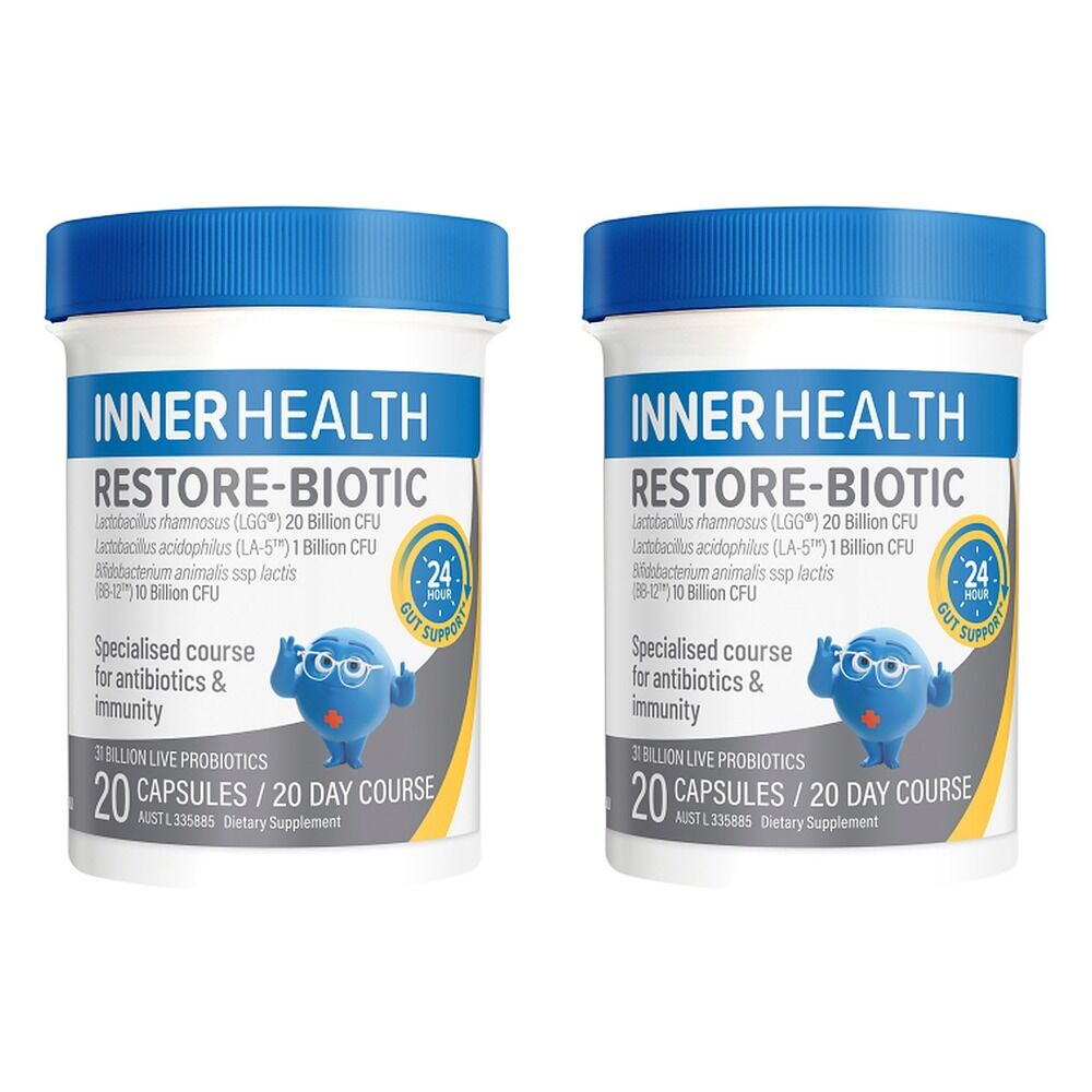 Inner Health Restore-Biotic 20 Capsules Pack of 2