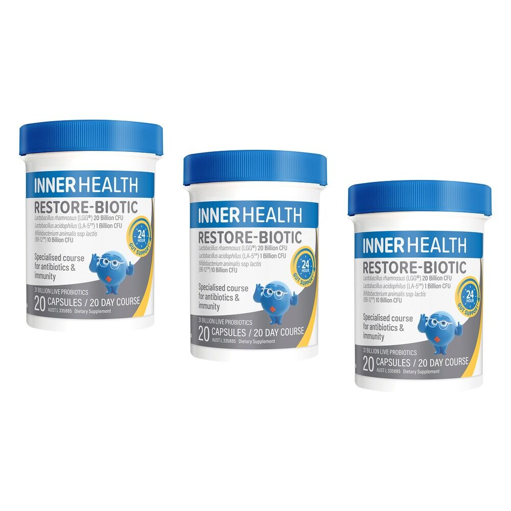 Inner Health Restore-Biotic 20 Capsules Pack of 3