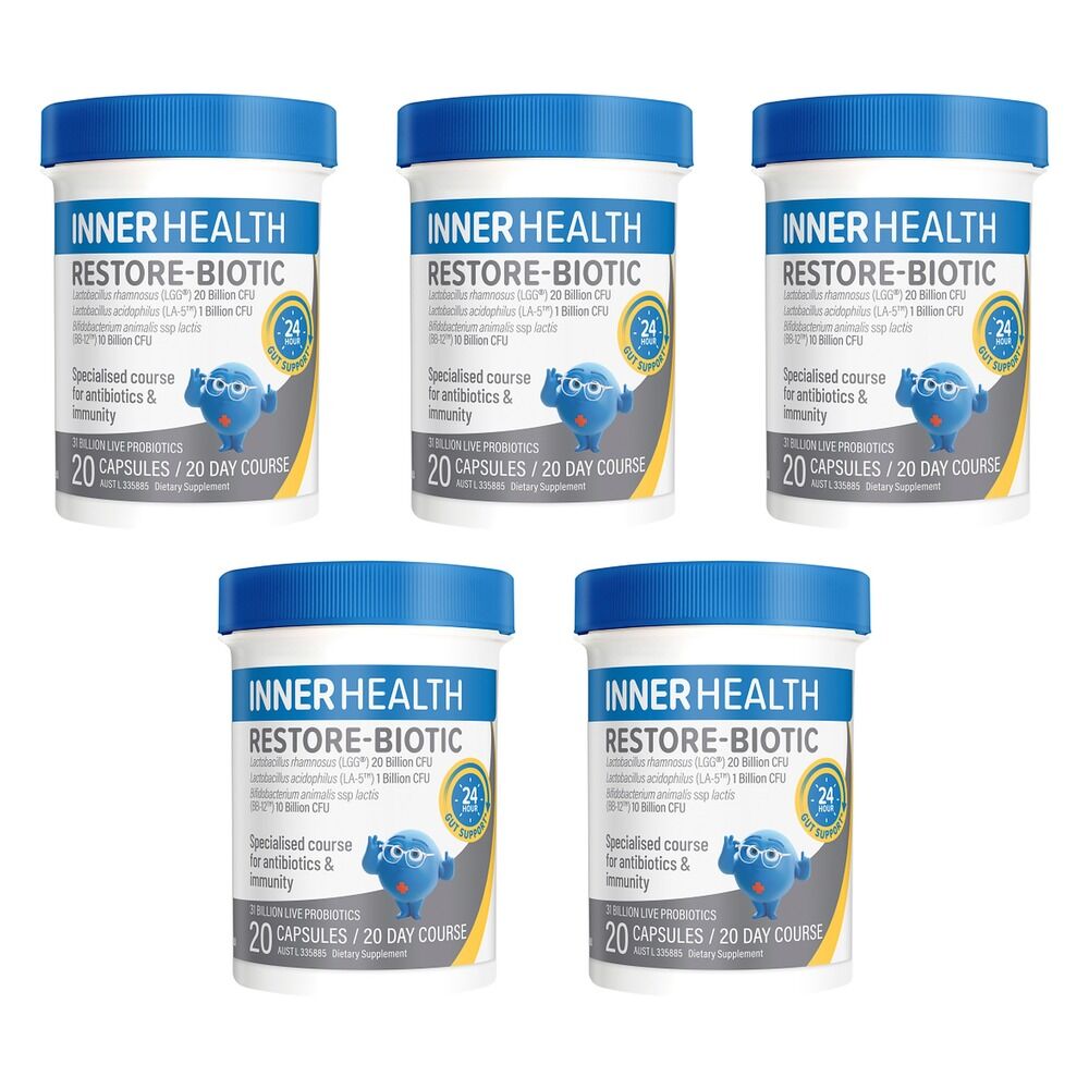 Inner Health Restore-Biotic 20 Capsules Pack of 5