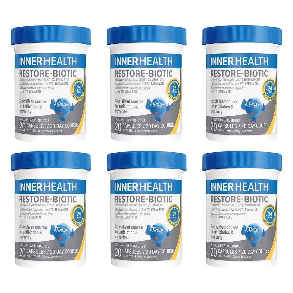 Inner Health Restore-Biotic 20 Capsules Pack of 6