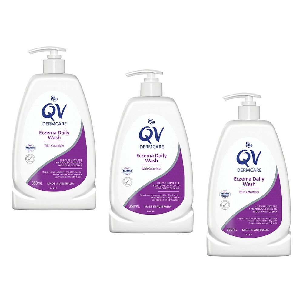Ego QV Dermcare Eczema Daily Wash 350mL Pack of 3