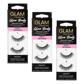 Glam by Manicare Kelsey Pre-Glued Lashes Pack of 3