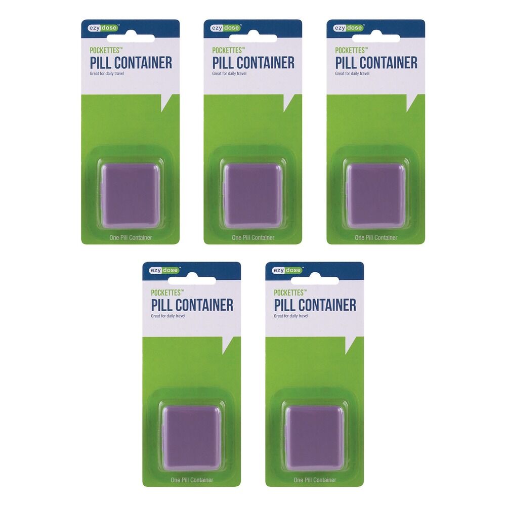 Ezy Dose Indestructo Pill Box Pack of 5