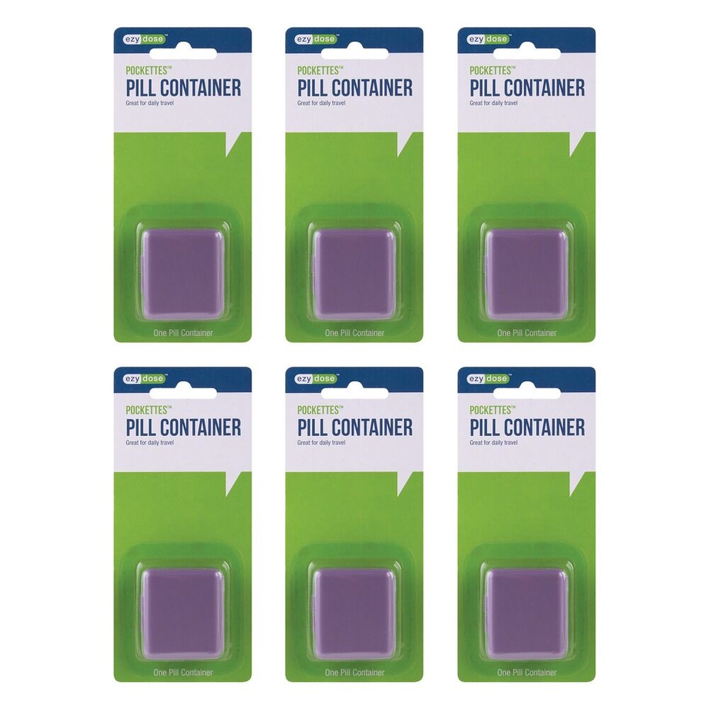 Ezy Dose Indestructo Pill Box Pack of 6