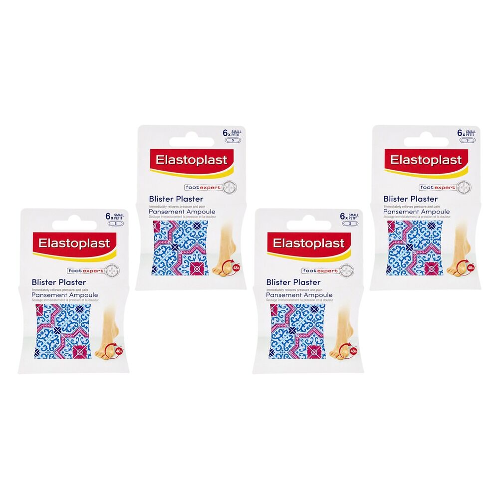 Elastoplast Blister Plasters Toe 6 Pack Bundle of 4