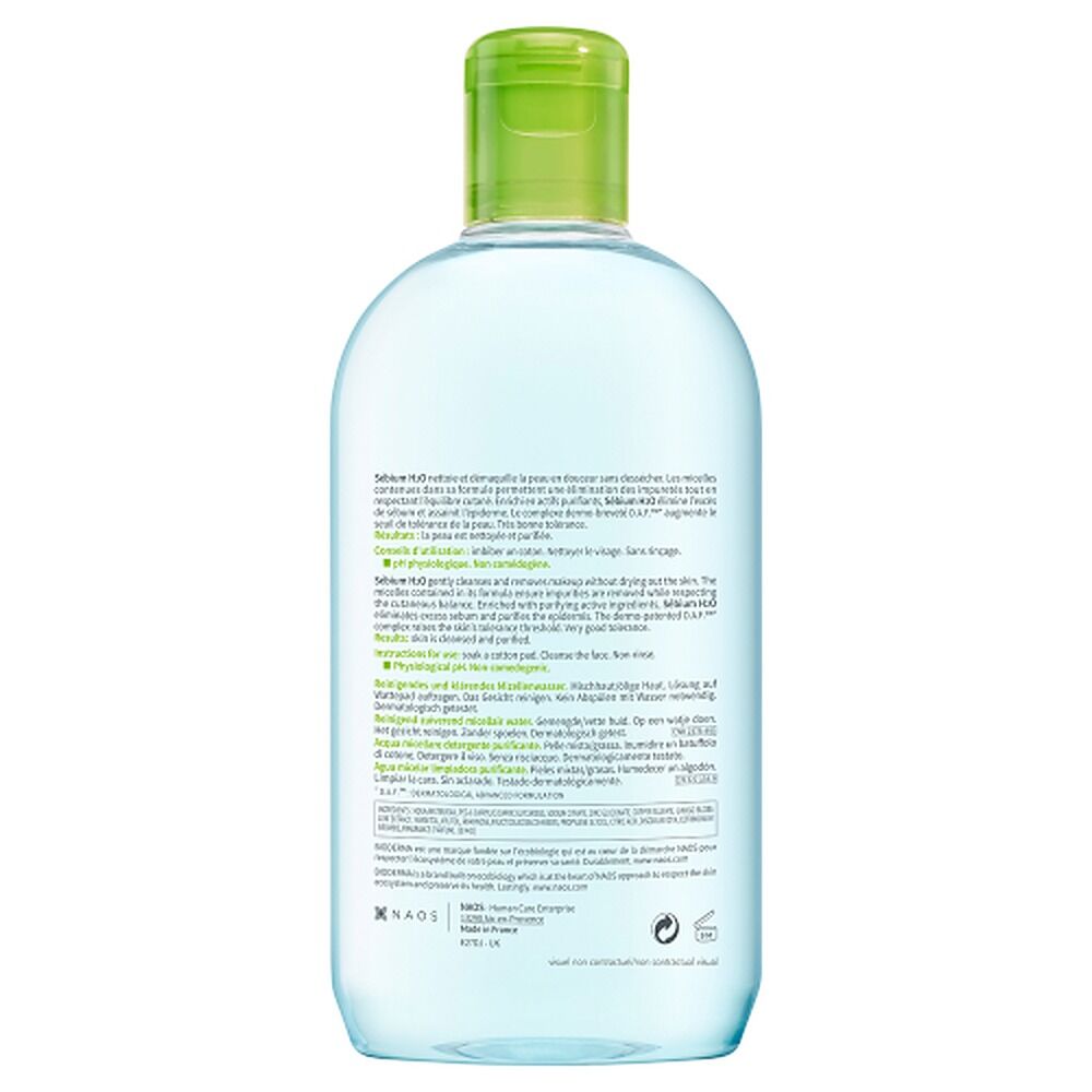 Bioderma Sebium H2O Purifying Micellar Water Cleanser 500mL