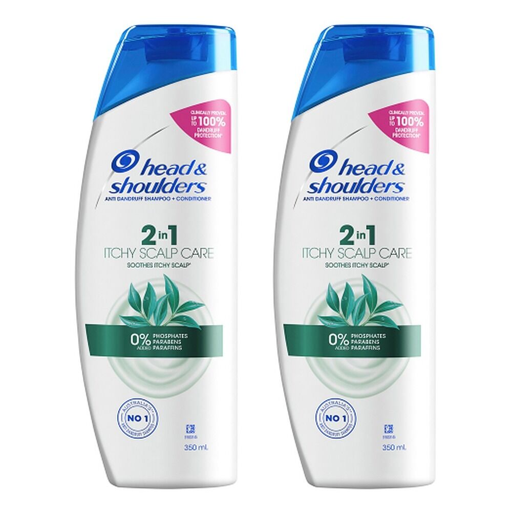 Head & Shoulders Itchy Scalp Care 2in1 Shampoo & Conditioner 350mL Pack of 2