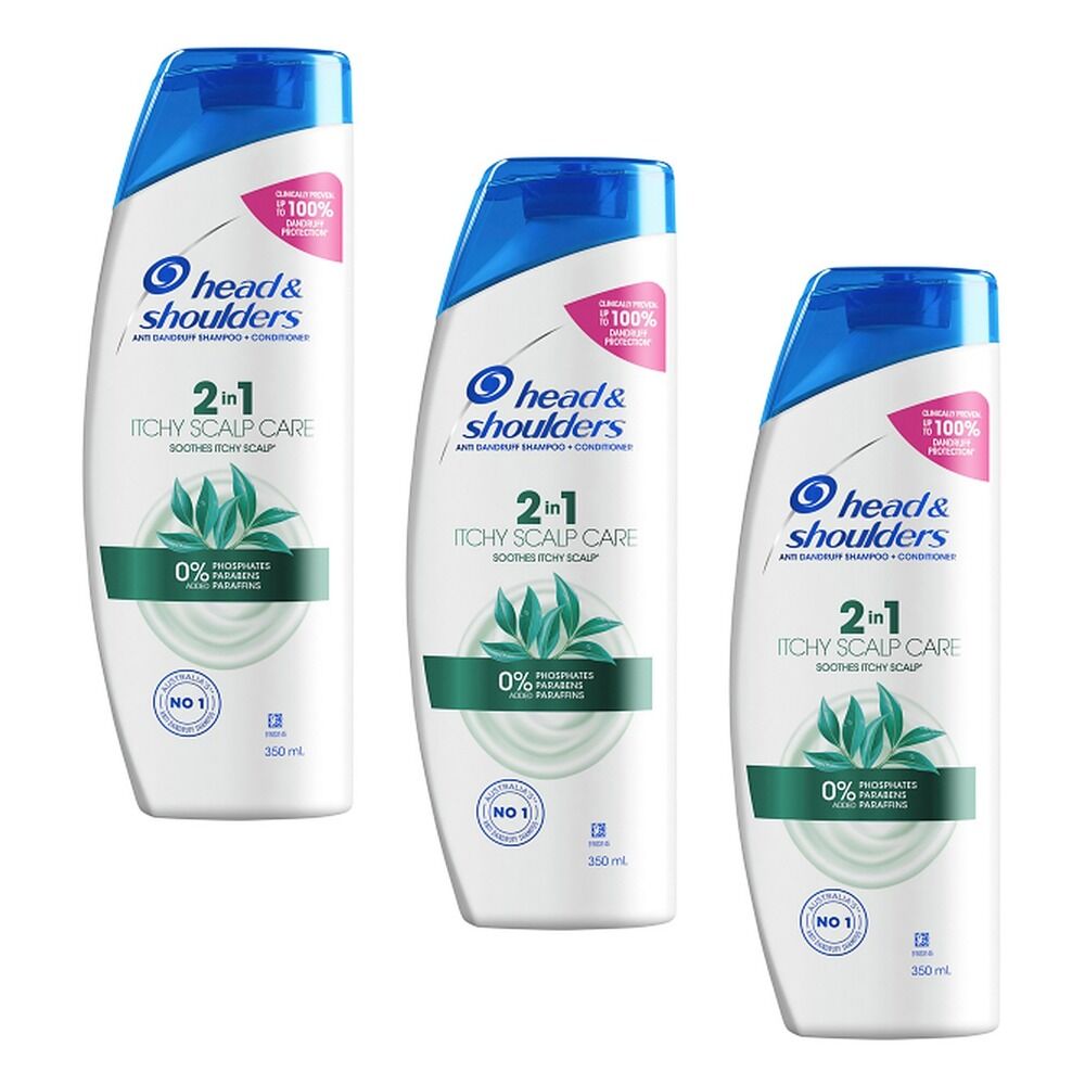 Head & Shoulders Itchy Scalp Care 2in1 Shampoo & Conditioner 350mL Pack of 3