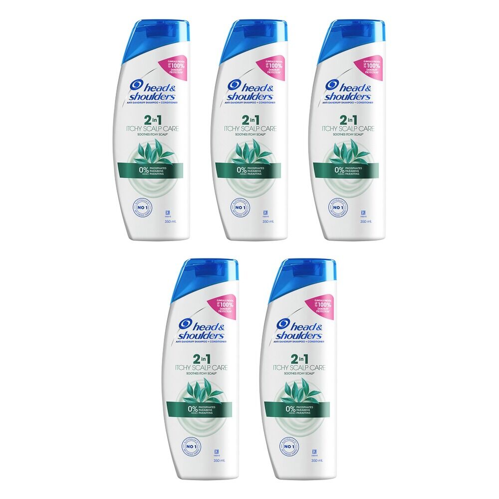 Head & Shoulders Itchy Scalp Care 2in1 Shampoo & Conditioner 350mL Pack of 5