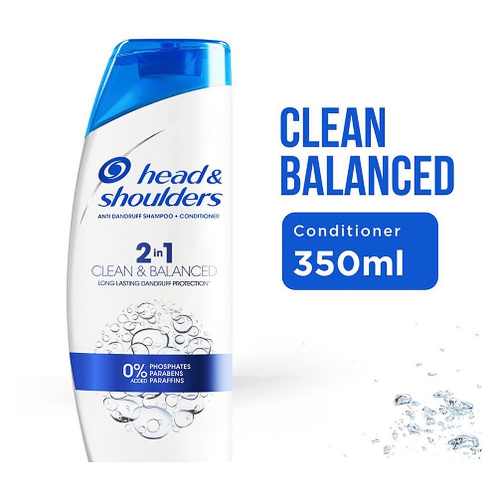 Head & Shoulders Clean & Balanced 2in1 Shampoo & Conditioner 350mL