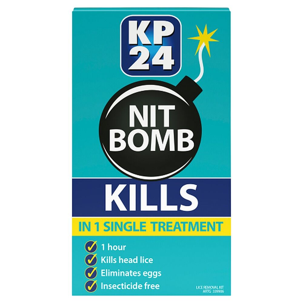 KP24 Nit Bomb Head Lice Treatment with Removal Comb