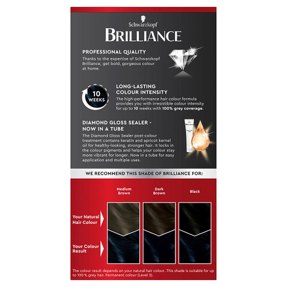 Schwarzkopf Brilliance Permanent Colour 91 Blue Black