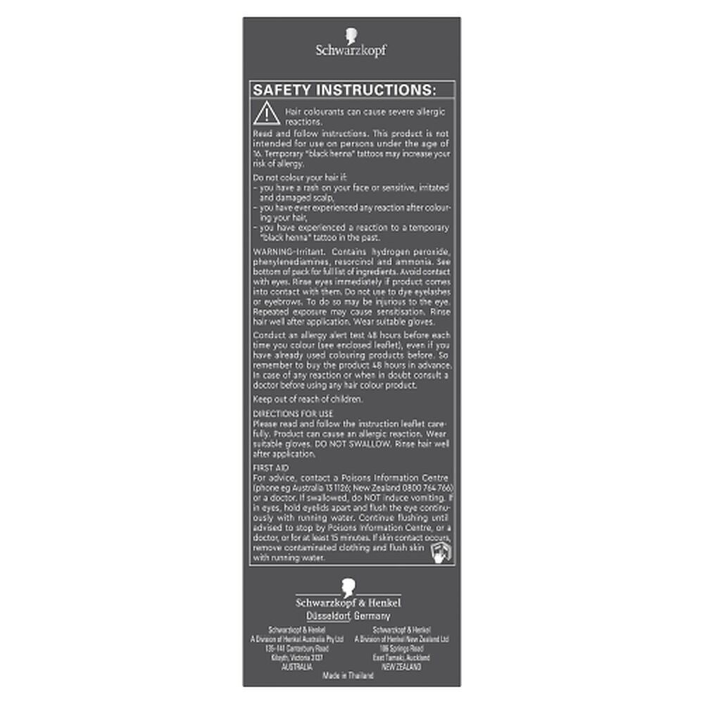 Schwarzkopf Brilliance Permanent Colour 91 Blue Black