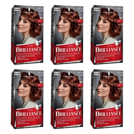 Schwarzkopf Brilliance 68 Chocolate Rush Permanent Hair Colour Pack of 6