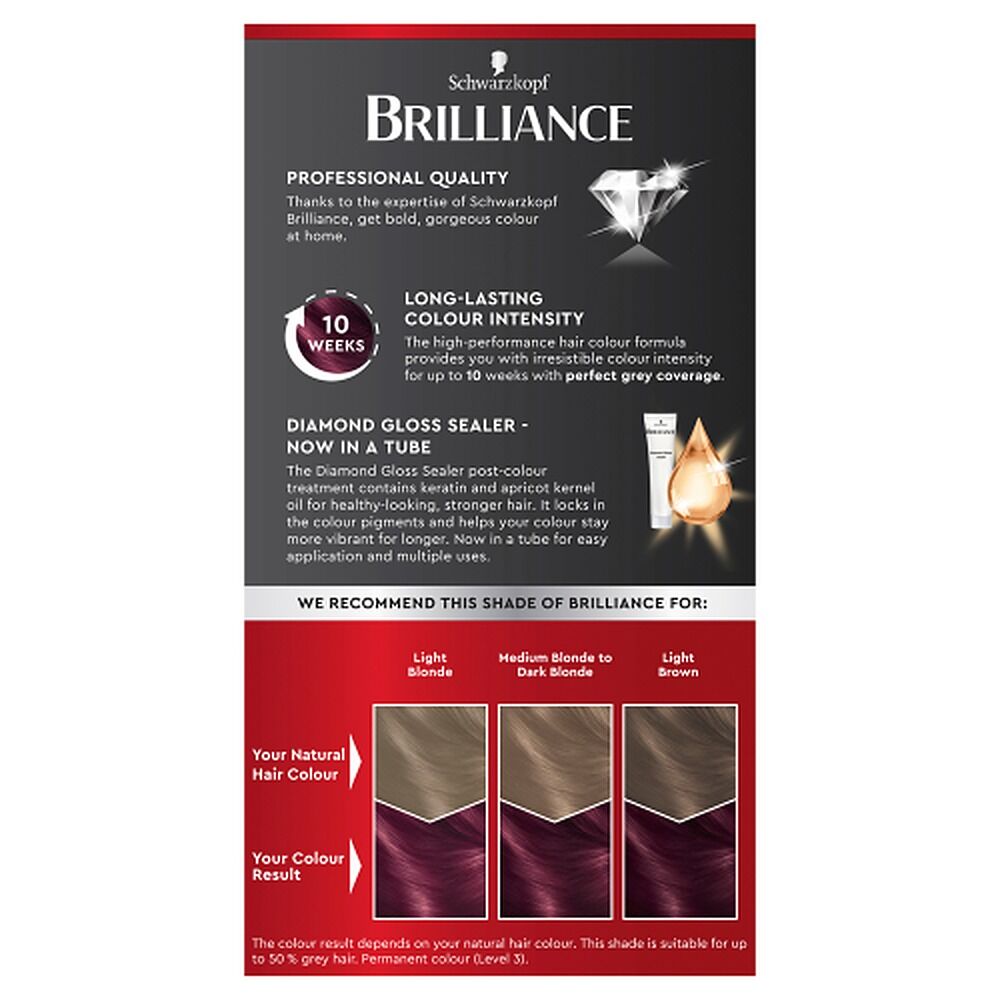 Schwarzkopf Brilliance Permanent Colour 23 Burgundy Chic