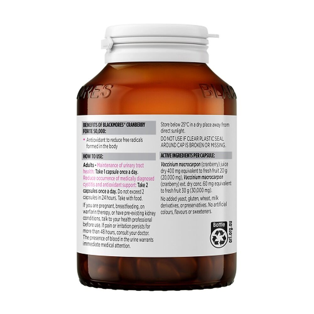 Blackmores Cranberry Forte 50,000mg 90 Capsules