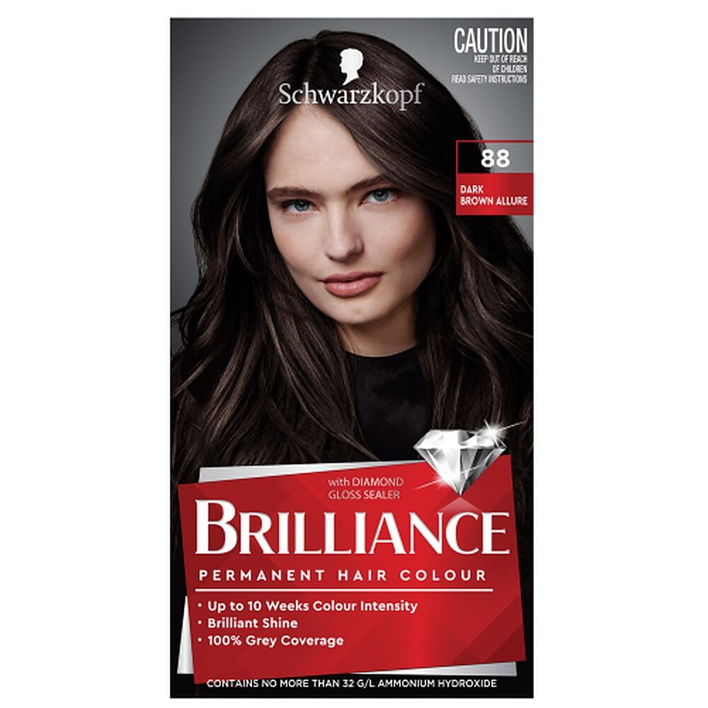 Schwarzkopf Brilliance Permanent Colour 88 Dark Brown Allure