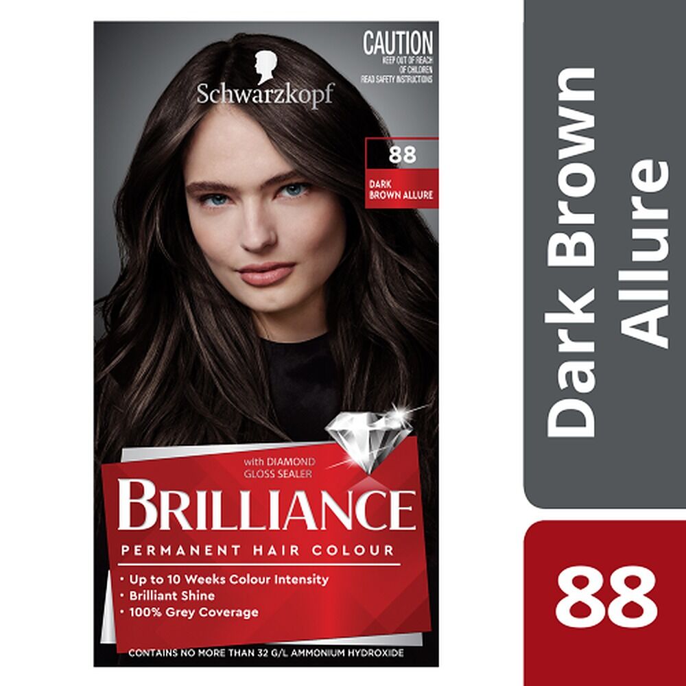Schwarzkopf Brilliance Permanent Colour 88 Dark Brown Allure