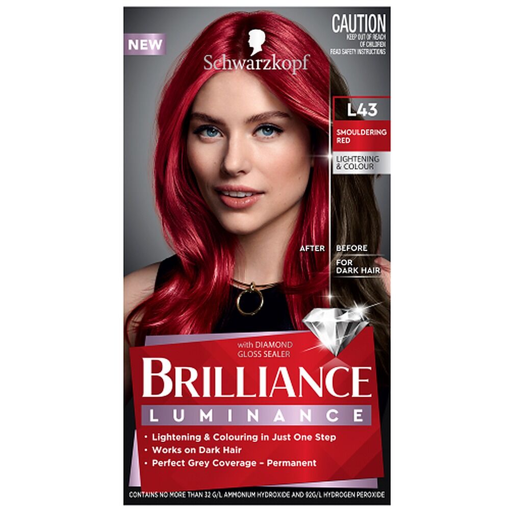 Schwarzkopf Brilliance Permanent Colour L43 Smouldering Red