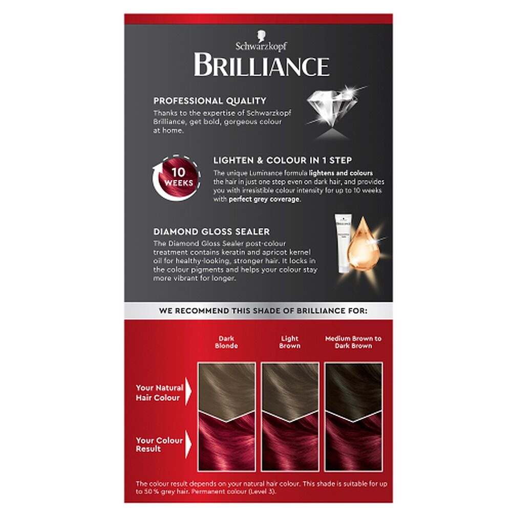Schwarzkopf Brilliance Permanent Colour L43 Smouldering Red