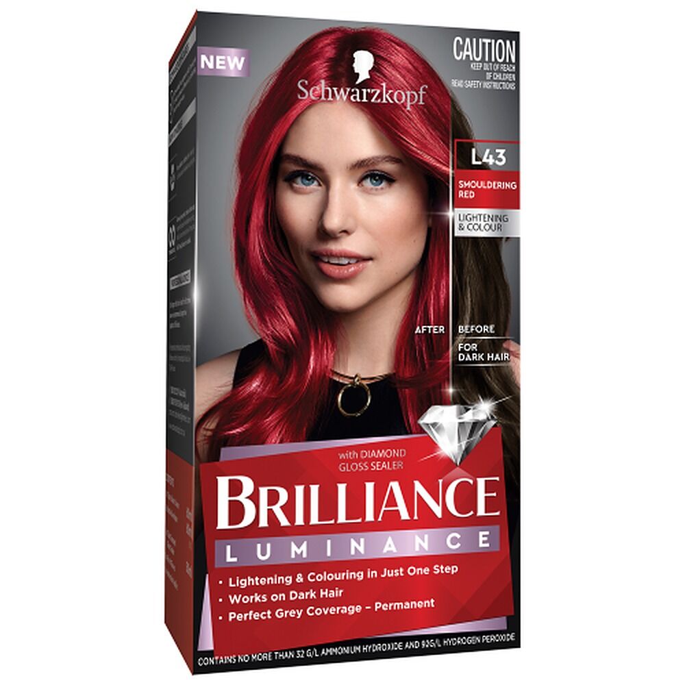 Schwarzkopf Brilliance Permanent Colour L43 Smouldering Red