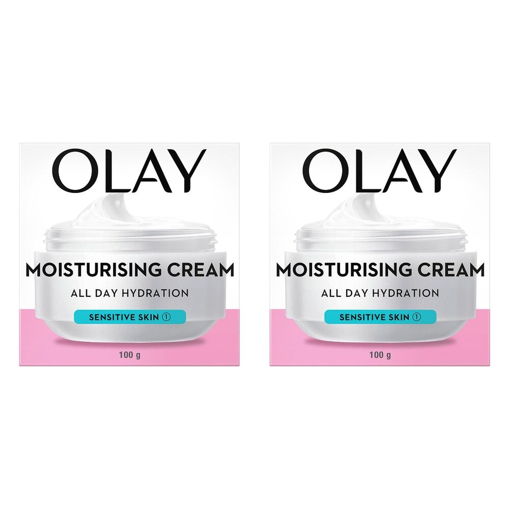 Olay Moisturising Cream Sensitive Skin 100g Pack of 2