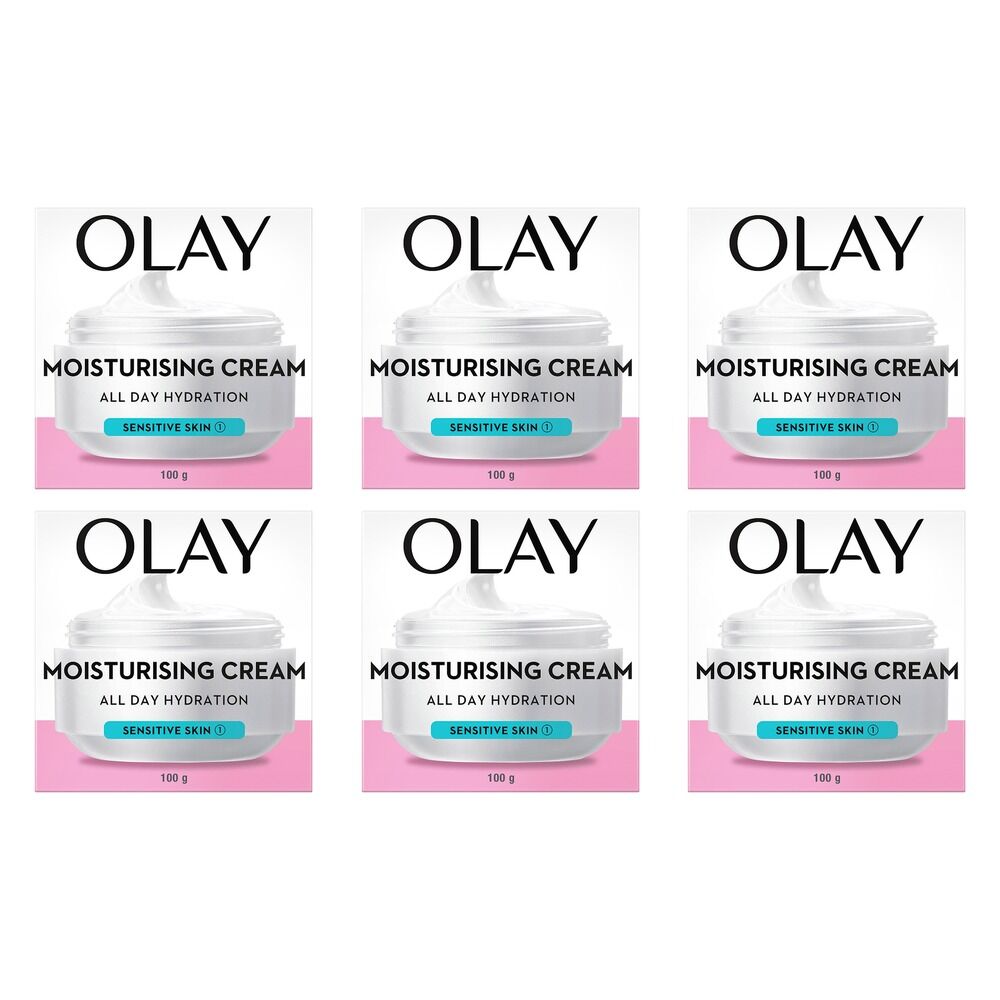 Olay Moisturising Cream Sensitive Skin 100g Pack of 6