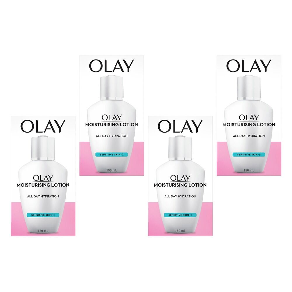 Olay Sensitive Moisturising Lotion 150mL Pack of 4