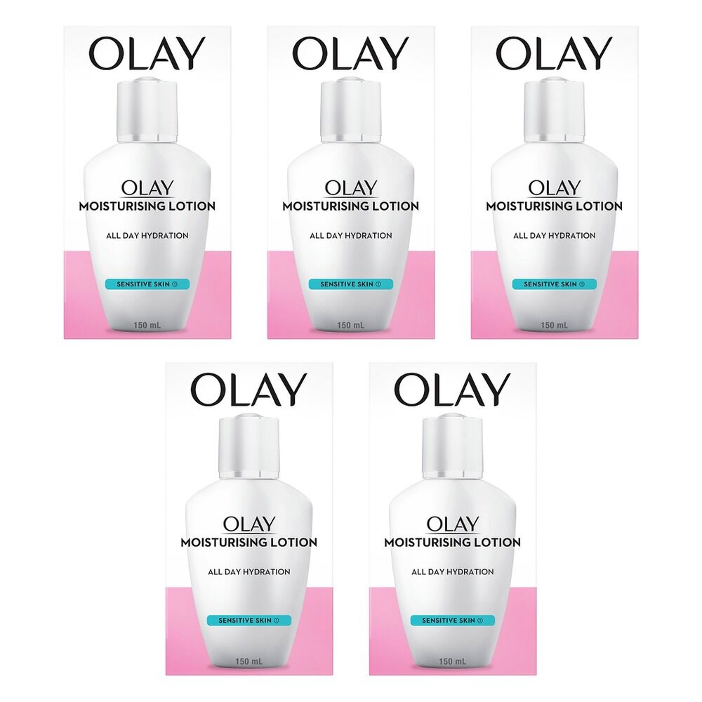 Olay Sensitive Moisturising Lotion 150mL Pack of 5
