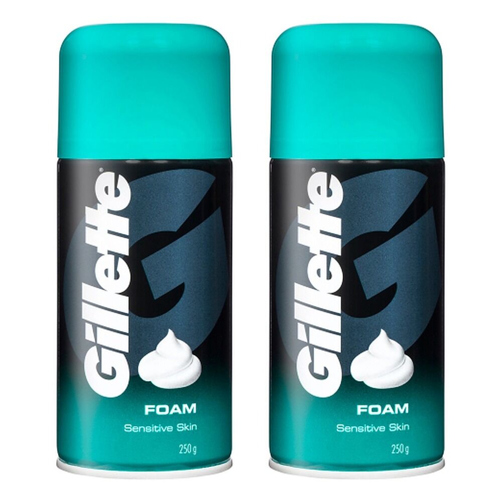 Gillette Shaving Foam Sensitive Skin 250g Pack of 2