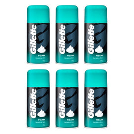 Gillette Shaving Foam Sensitive Skin 250g Pack of 6