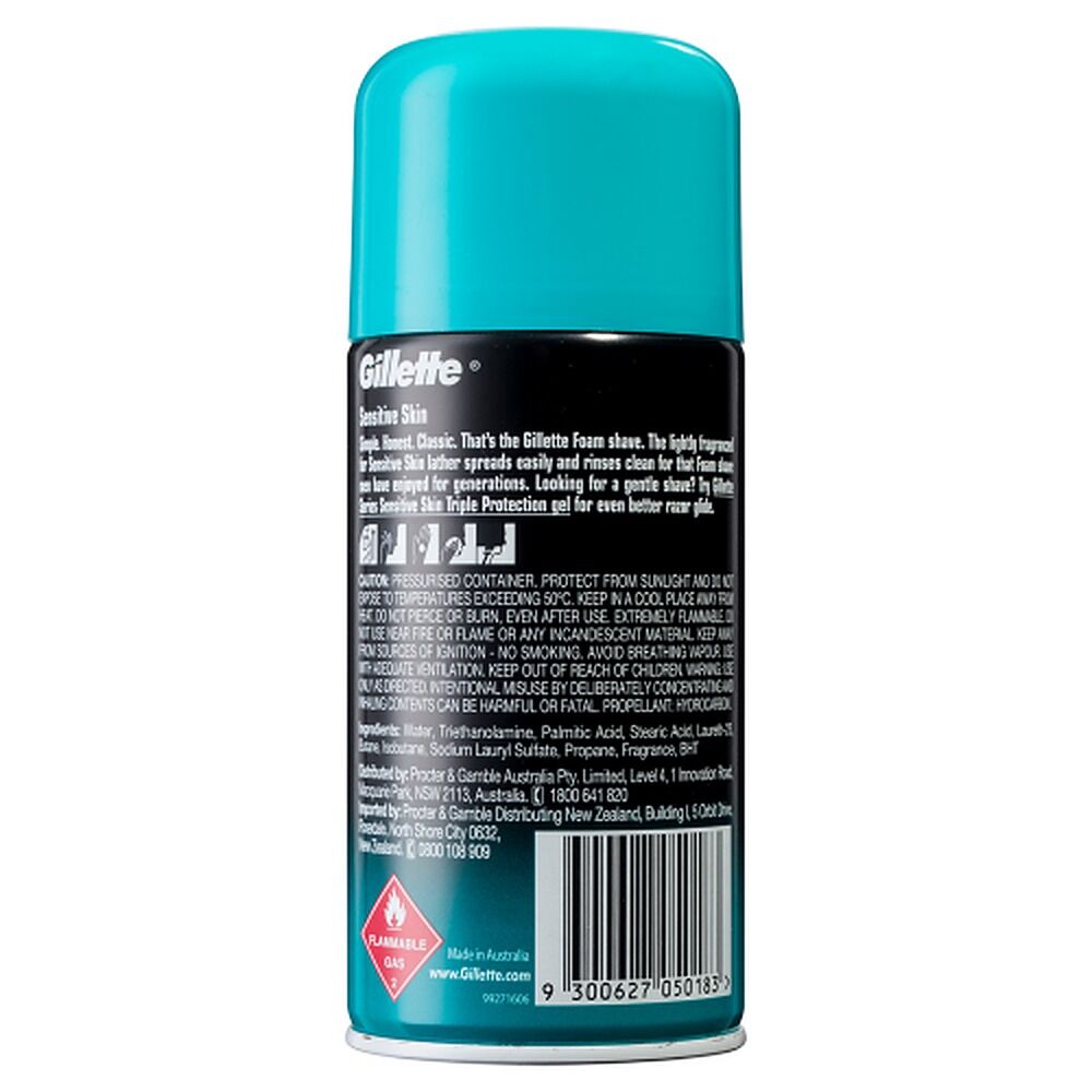 Gillette Shaving Foam Sensitive Skin 250g