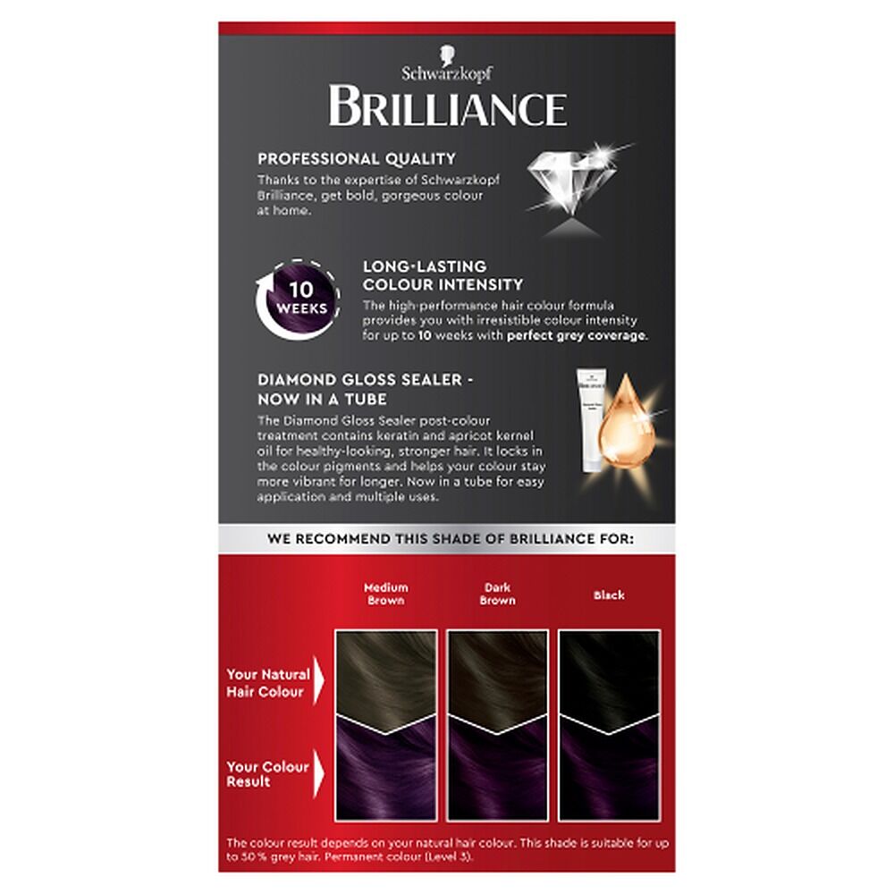 Schwarzkopf Brilliance Permanent Colour 85 Violet Vision
