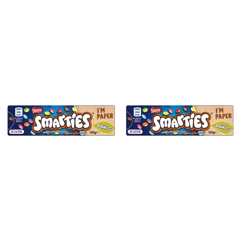 Nestle Smarties Milk Chocolate 50g x 24 Bundle of 2