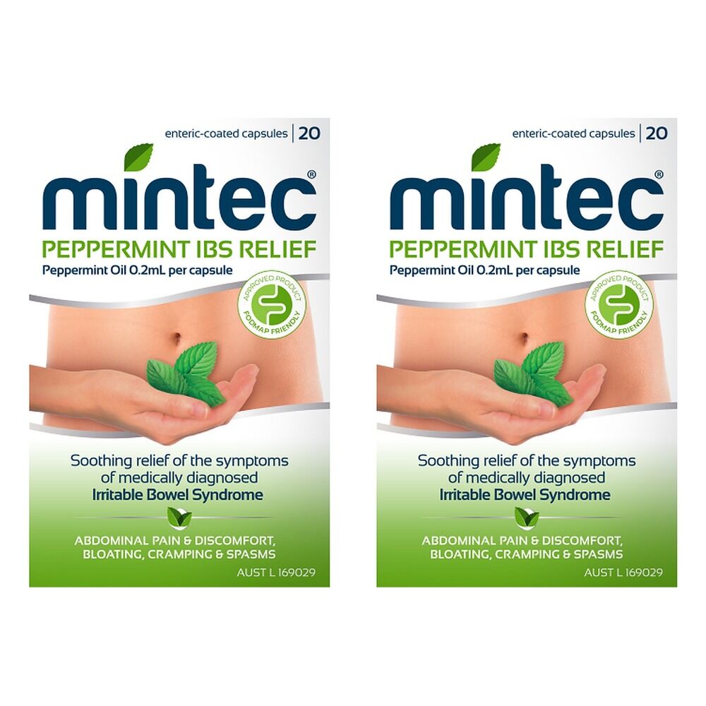 Mintec IBS Relief 20 Capsules Pack of 2