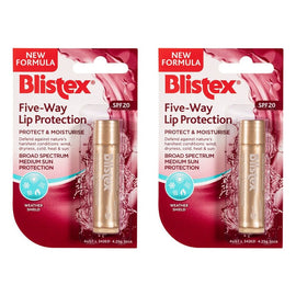 Blistex Five-Way Lip Protection SPF20 4.25g Pack of 2
