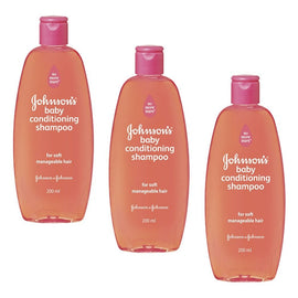 Johnson's Baby Conditioning Shampoo 200mL Pack of 3