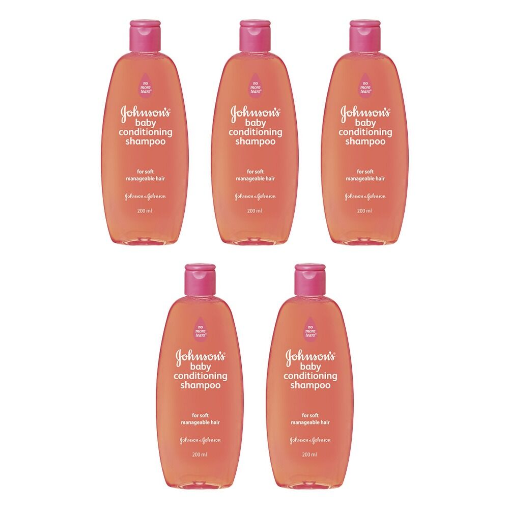 Johnson's Baby Conditioning Shampoo 200mL Pack of 5