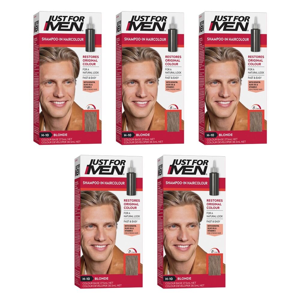 Just For Men Shampoo-In Haircolour Blonde 66mL Pack of 5