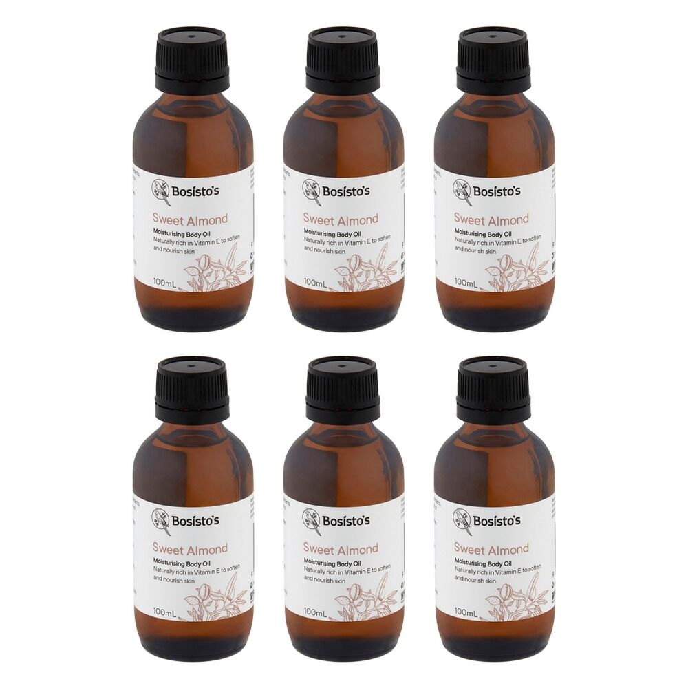 Bosisto's Sweet Almond Body Oil 100mL Pack of 6
