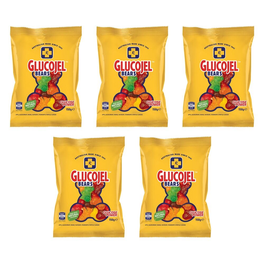 Glucojels Bears 150g x 14 Bundle of 5